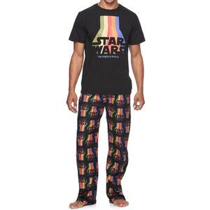 New! Star Wars Pajama Set "The Force is Strong" Matching Flannel Pants & T-Shirt
